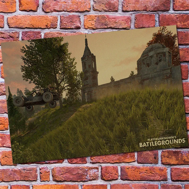 Настенные декоративные картины PUBG Winner курица ужин крафт игра постер FPS постеры