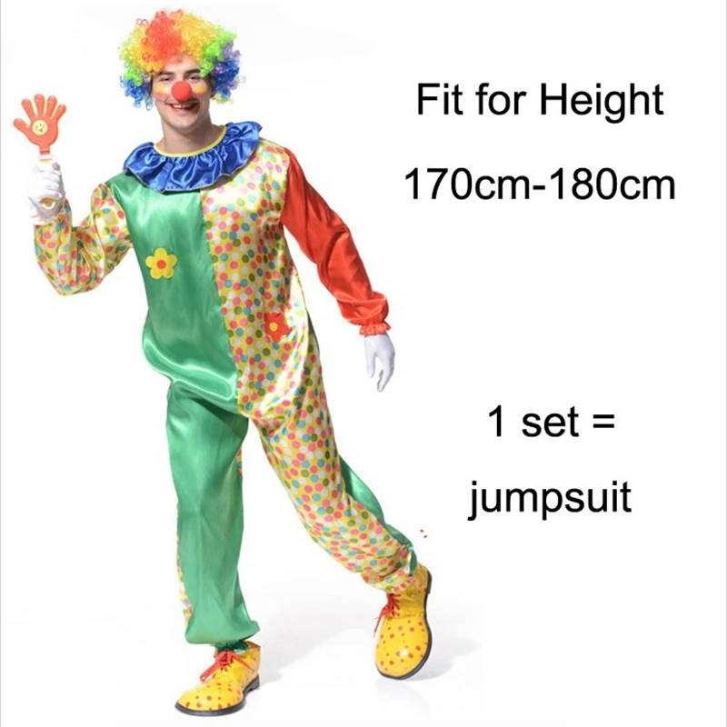 Разнообразие отдых Забавный костюм клоуна для вечеринки Маскарадный взрослых