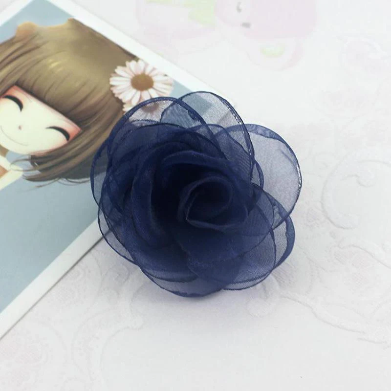 Handmade Fabric Flower Style Female Wedding Party Date Decorative Brooch Jewelry Pins Accessories Wholesale Free Shipping | Украшения и