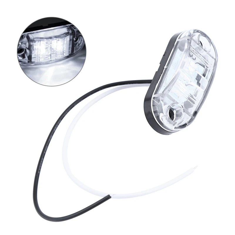 1 шт. 2LED автомобильный боковой габаритный светильник задний фонарь для 12В 24В
