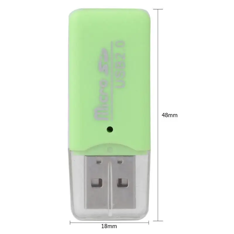 Портативный USB 2,0 быстрая скорость мини-считыватель карт памяти Адаптер для Micro SD/TF Т-флэш-карт для Android телефон планшет ПК