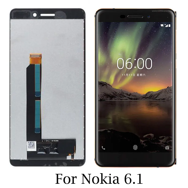 ЖК-дисплей с сенсорным экраном и дигитайзером в сборе для Nokia 6 1 сменный экран TA-1043