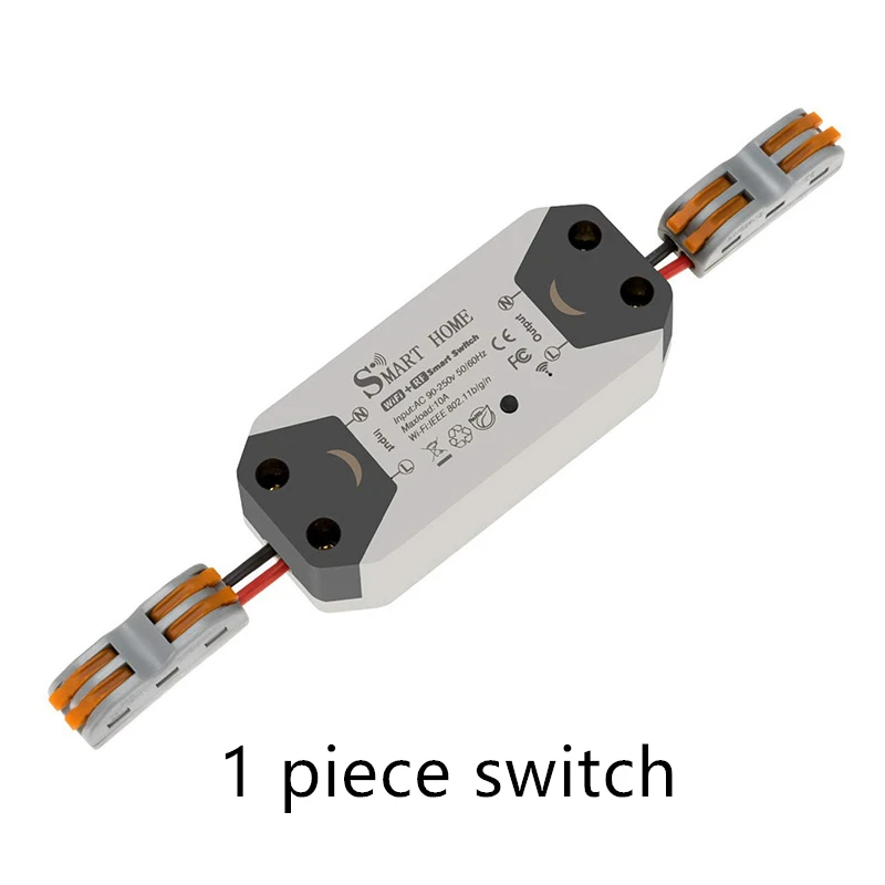 1 switch Tuya Smart WiFi переключатель RF 433 пульт дистанционного управления DIY WiFi смарт-реле Голосовое управление через Alexa Google Home IFTTT домашняя Автоматизация - Комплект: 1 switch