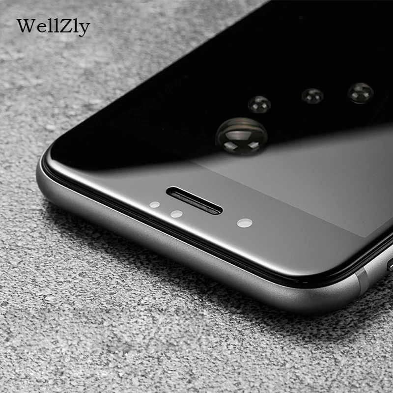 Wellzly 3d for iphone x tempered glass 6 screen protector 8 plus 6s 7 9h HD | Мобильные телефоны и аксессуары