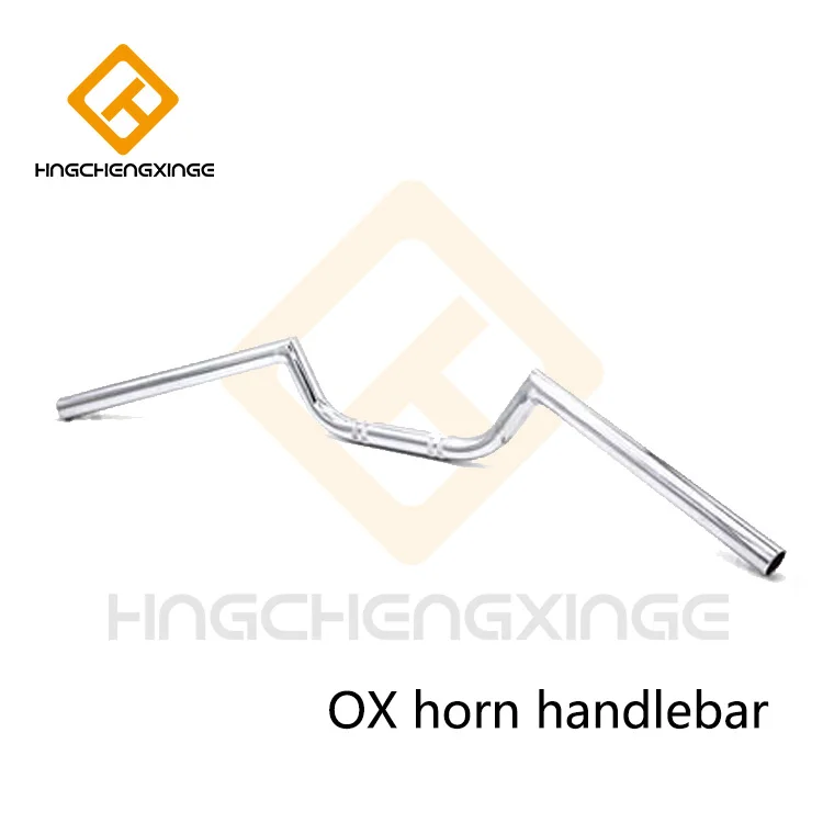 Алюминиевый руль мотоцикла натяжитель Универсальный 7/" 22 мм - Цвет: SB-ox horn-silver