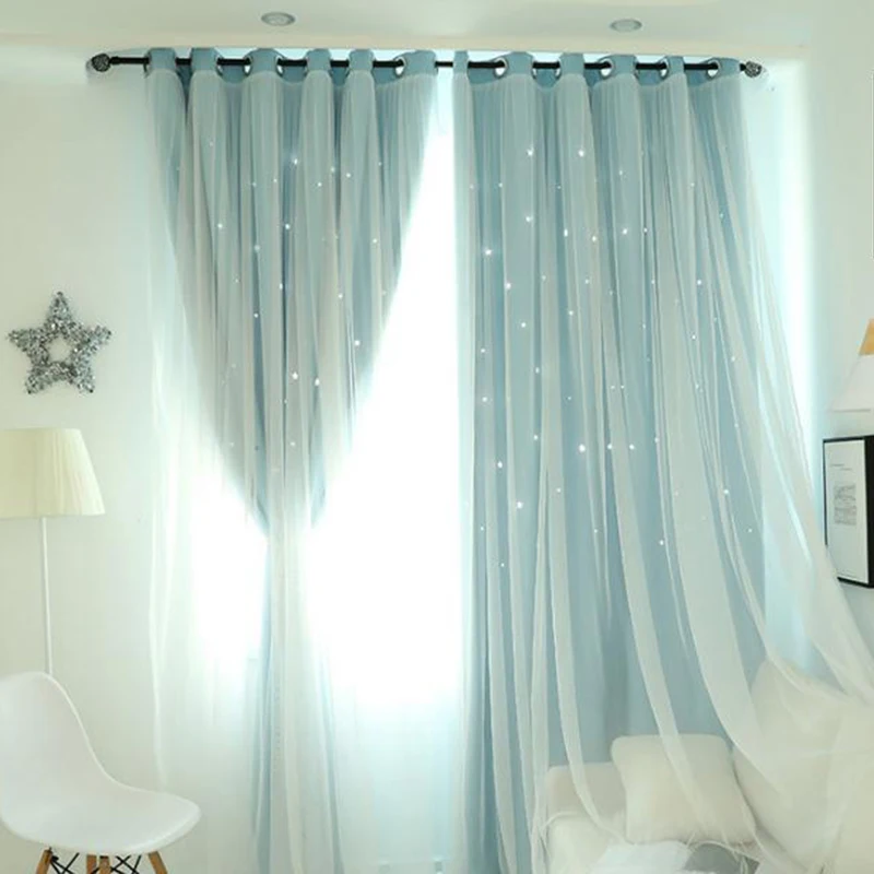 2 слоя затенение вуаль занавески s Свадебная вечеринка занавес дома Спальня