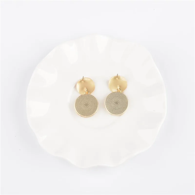 

NHGBFT Bohemian Style Round Earrings For Women Charming Drop Earrings femmes Accessories Dropshipping