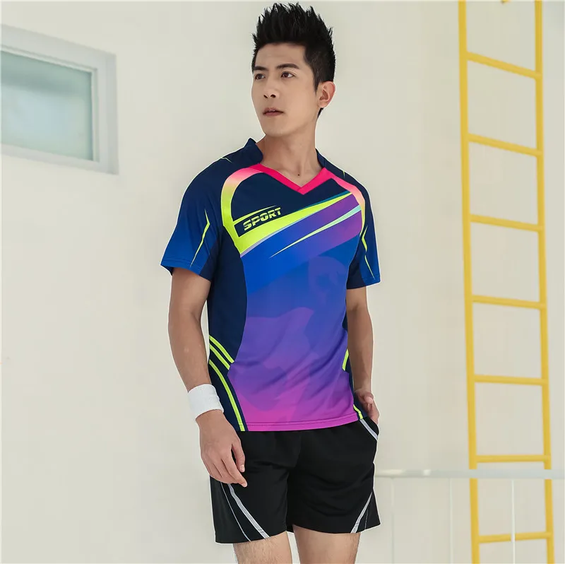 Мужская и Женская теннисная Джерси, дышащая теннисная одежда, мужская рубашка для настольного тенниса, одежда для бадминтона, корейские рубашки для гольфа, спортивная одежда