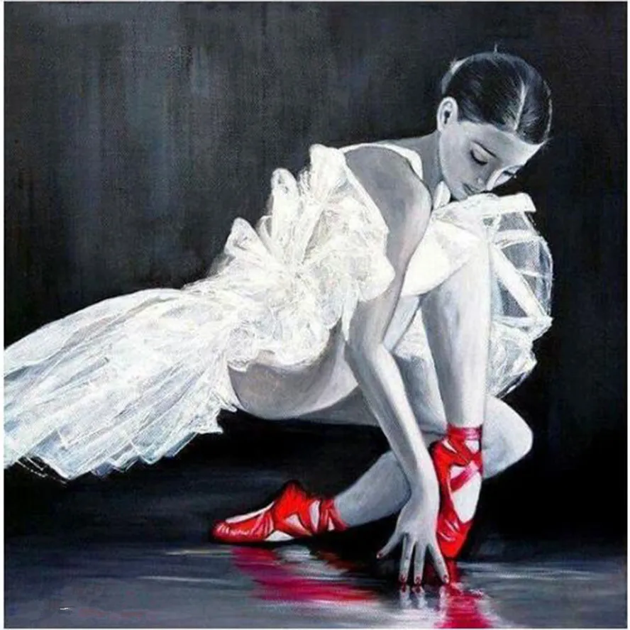 

5D Diy Diamond Painting Cross Stitch full Square Round Diamond Embroidery Ballet girl picture for wall room Decor H871