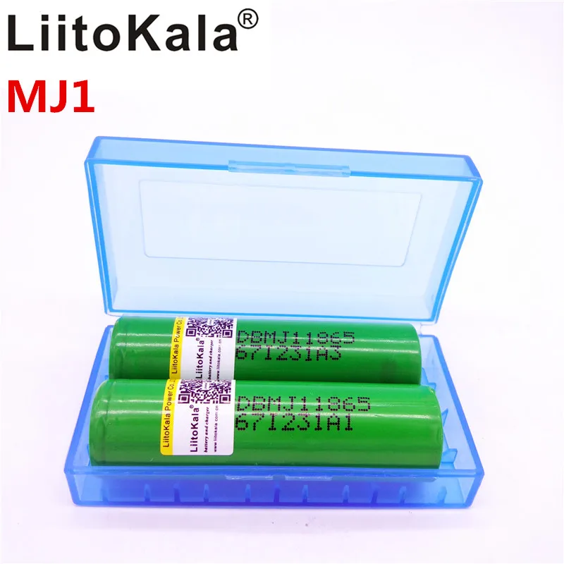 Литий ионные батареи LiitoKala MJ1 18650 INR18650MJ1 3500 мАч разрядные 10 А 2 шт.|Перезаряжаемые