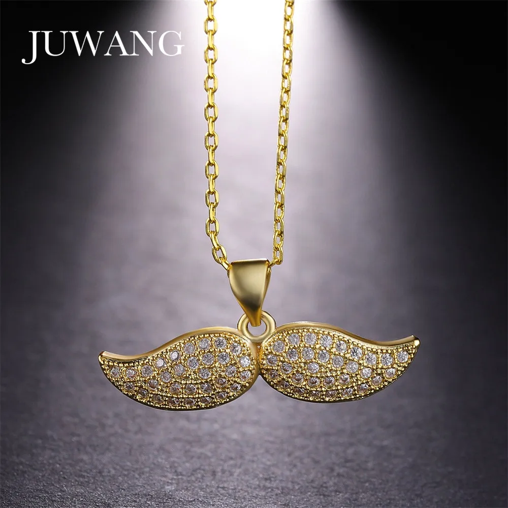 

JUWANG Rose Gold Lovely Sexy Moustache Charm Necklace for Women Girl Link Chain Charm Party Necklack Wholesale Bijouterie