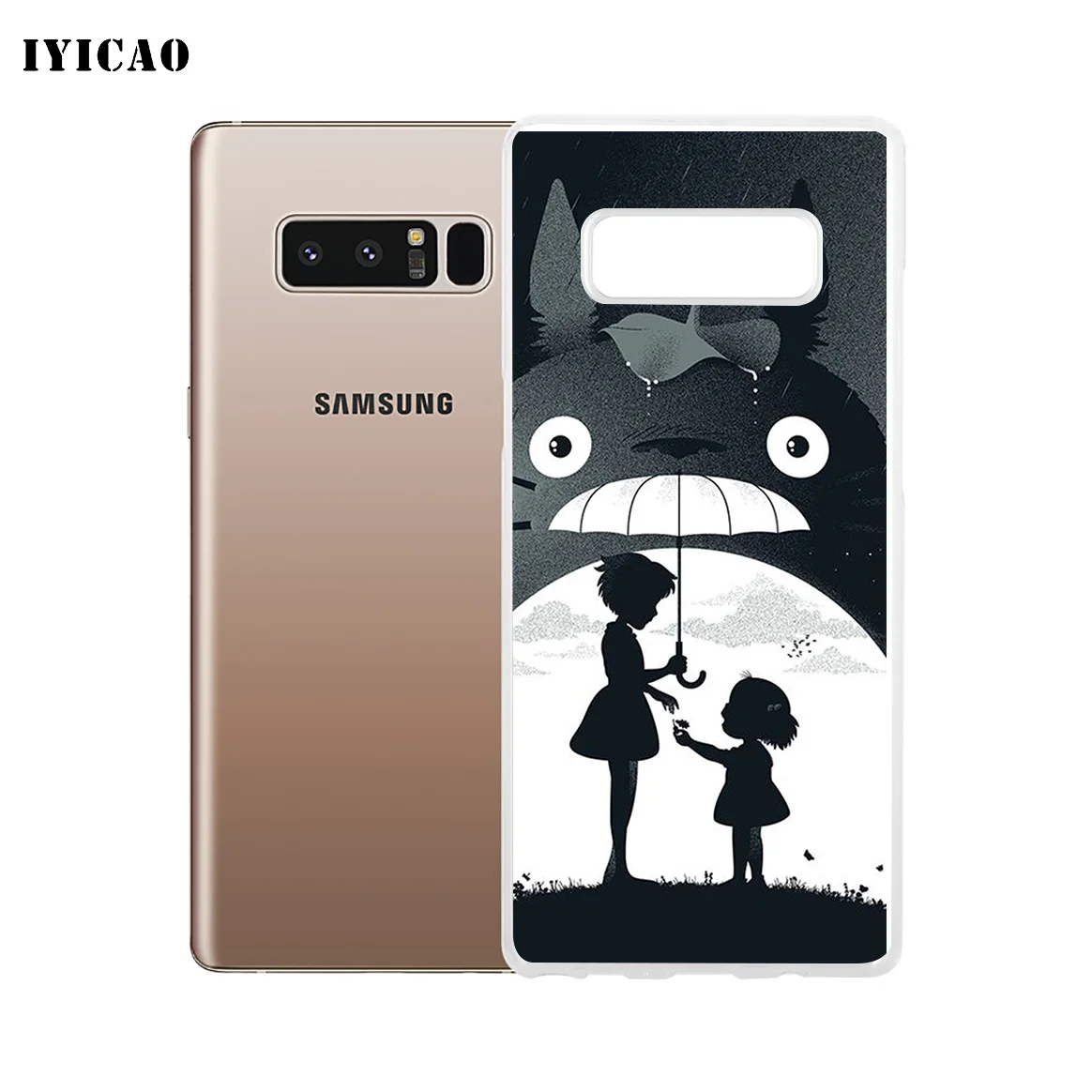 IYICAO милый мягкий силиконовый чехол для телефона Tonari no Totoro Samsung A5 A6 Plus A7 A8 A9 J3 J5 J7 Note 8