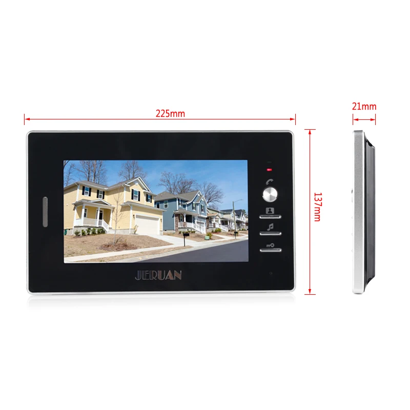 Домашний 7 ''видеодомофон дверной телефон комплект металлическая панель