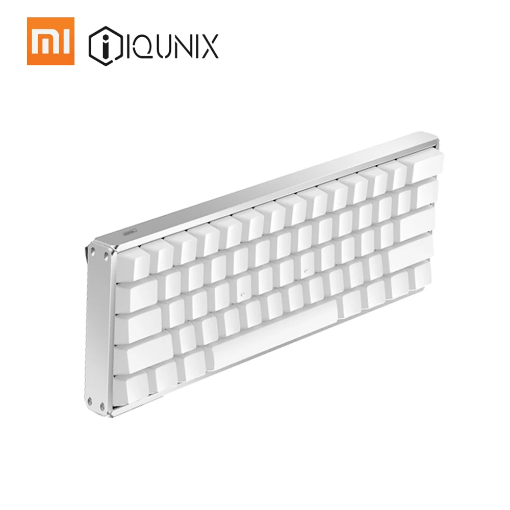 Xiaomi iQunix механическая клавиатура F60 BT с двумя режимами 61 клавиша PBT клавиша type-C клавиатура для настольного ноутбука красный переключатель