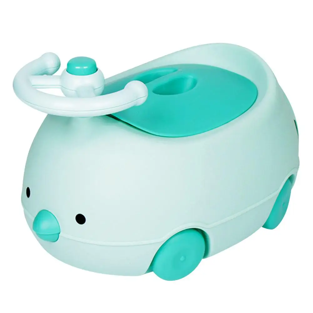 

Baby Potty Child Toilet Seat Chair Chick Car Steering Wheel Shape Portable Urinal Comfortable Cute Cartoon Child Potty