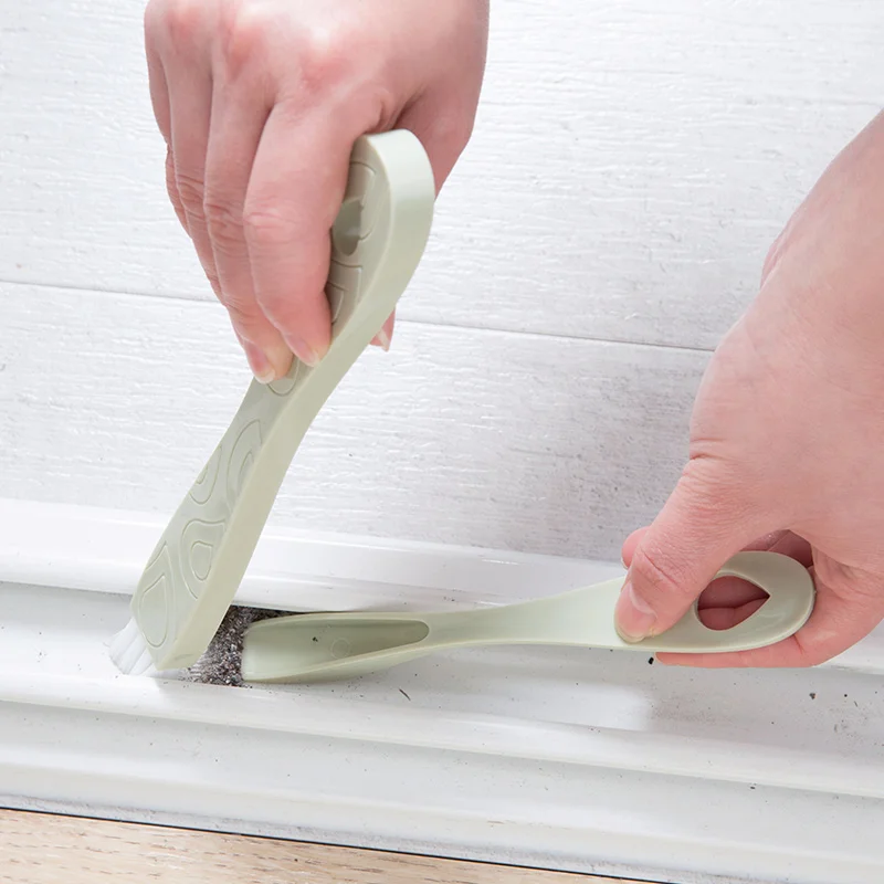 Два в одном щетка для чистки окон слот инструменты развертки оконной стойки с