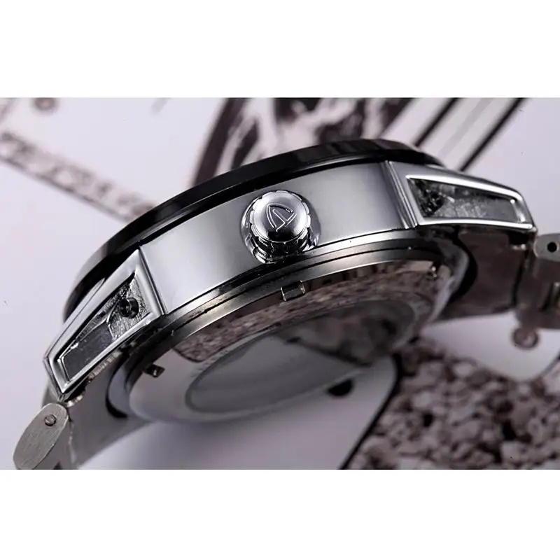 Мужские полностью стальные автоматические механические часы лучший бренд TEVISE