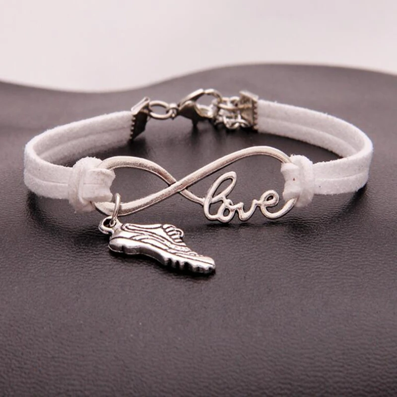 Беговые кроссовки Infinity Love очаровательный браслет вельветовый кожаный плетеный и