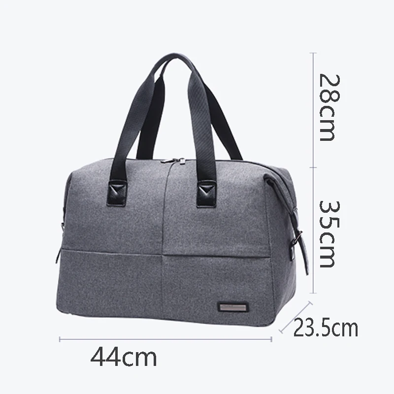 

TUGUAN Men Travel Bag portable Business Duffel Bag Travelling tote luggage bag 19 inch gray Bolsas de Viaje Carry on weekend Bag