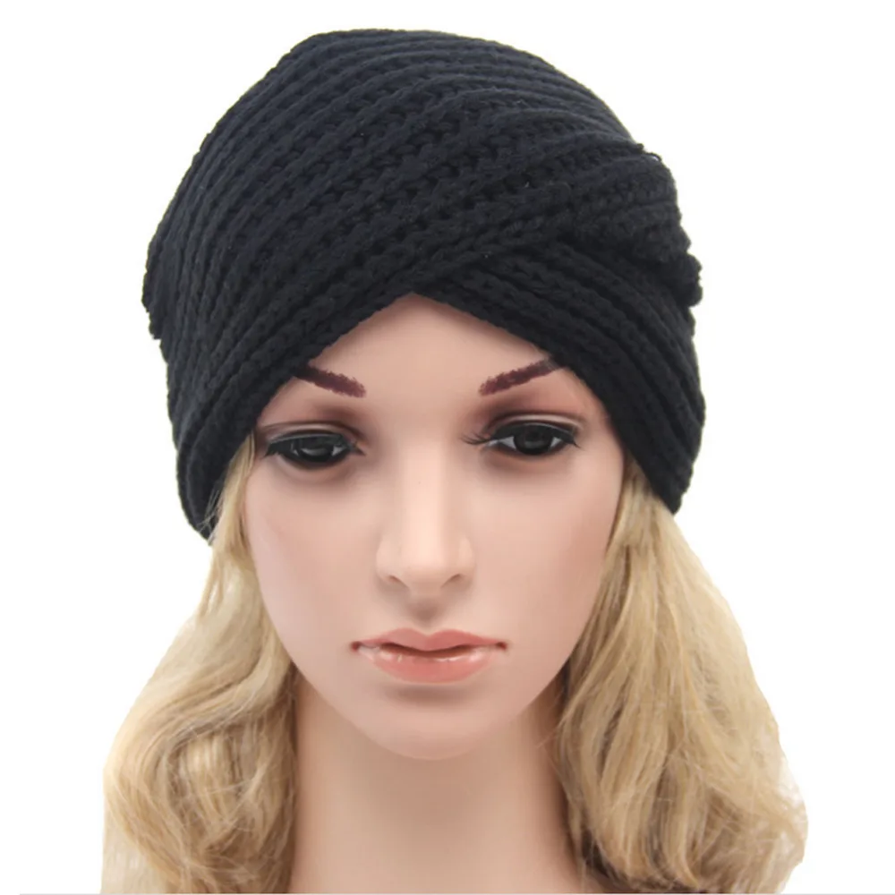 Новая мужская зимняя шапка женская Мягкая вязаная тюрбан Skullies скринсейвер