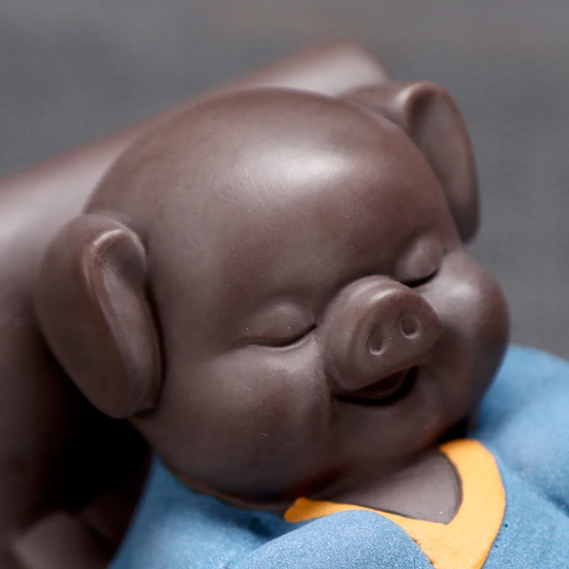 Милый сменный качающийся стул для отдыха свинка керамическая счастливая