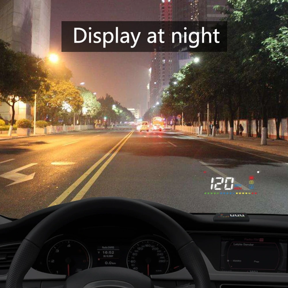 OBD2 Head Up display Универсальный Автомобильный проектор скорости на лобовое стекло проекция HUD Авто A200 Цифровые автомобильные принадлежности для спидометра