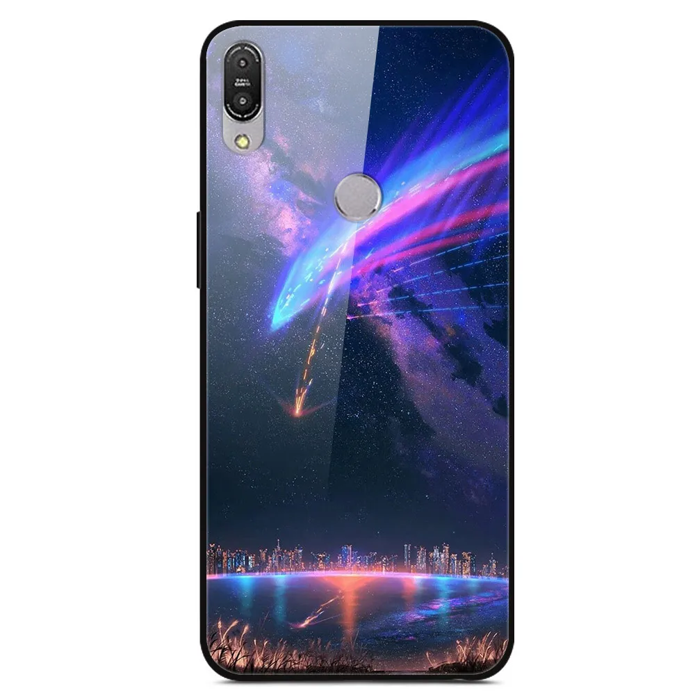 24 Для ASUS Zenfone Max Pro M1 ZB601KL ZB602KL чехол из закаленного стекла с изображением планеты космос, стеклянный чехол на заднюю панель Для Zenfone Max Pro M1 ZB602K - Цвет: 24