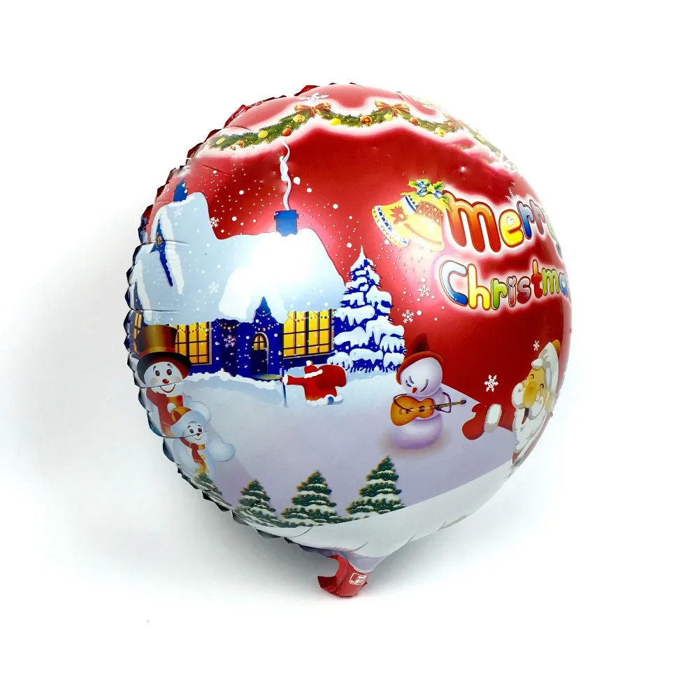 18inch-red 1 шт большой Рождественский колокольчик фольгированные шары рождественские шарики для украшения Счастливого Рождества украшения золотые шарики с колокольчиками для мероприятий и вечеринок - Цвет: 18inch-red