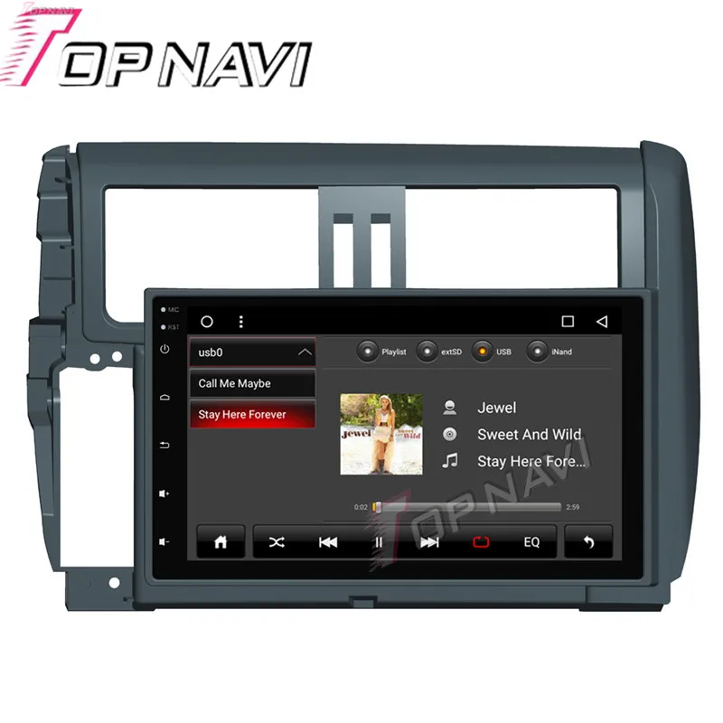 Auto Plug&ampPlay Radio for Toyota PRADO 2010 2011 2012 2013 Android 6.0 9'' Topnavi Quad Core Car Bluetooth Multimedia Players |