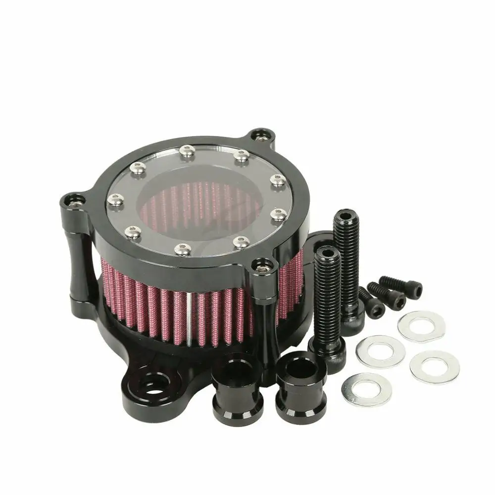 

Motorcycle Black Air Cleaner Intake Filter for Harley Sportster XL 883 XL 1200 48 2004-2016 15 14