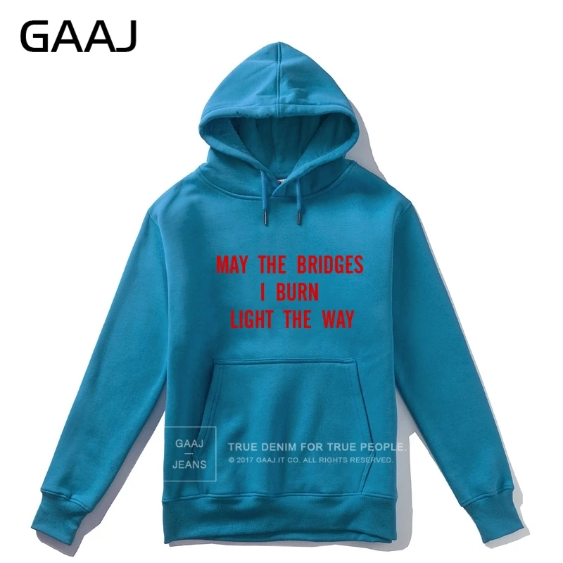 Lake Blue Одежда с капюшоном больше размера d kanye мужские толстовки 2XL 3XL "может мосты я сжигаю светильник путь" толстовка с принтом «Wine» размера плюс брендовая с капюшоном - Цвет: Lake Blue