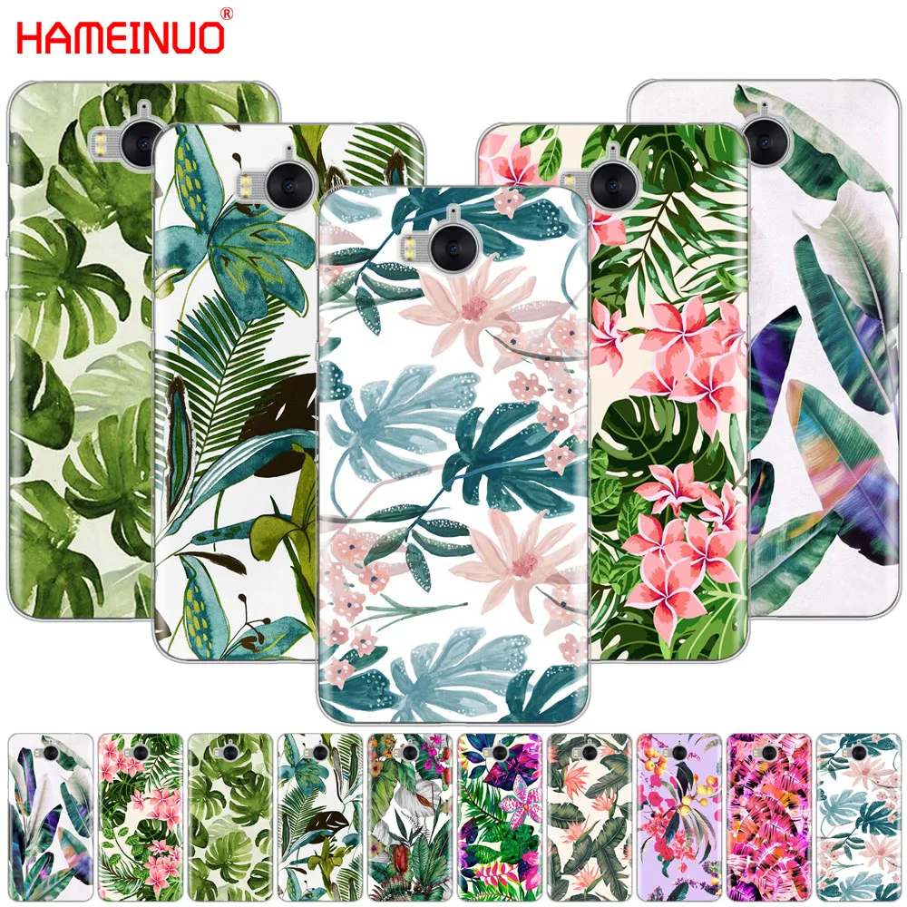HAMEINUO тропические зеленые листья цветочный чехол для сотового телефона huawei honor 3C 4X