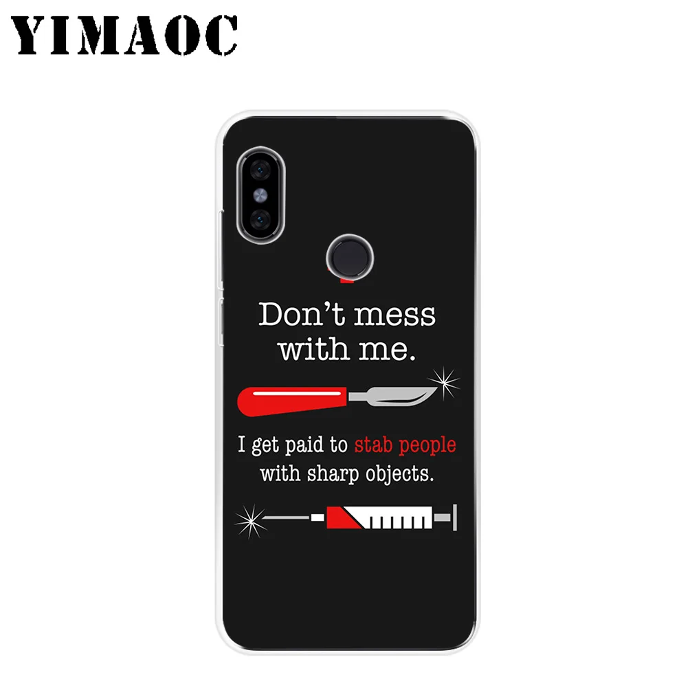 Мягкий силиконовый чехол YIMAOC с острыми предметами для Xiaomi Redmi 6 6A 5A 5 S2 Puls Note 8 7 4X4 4A