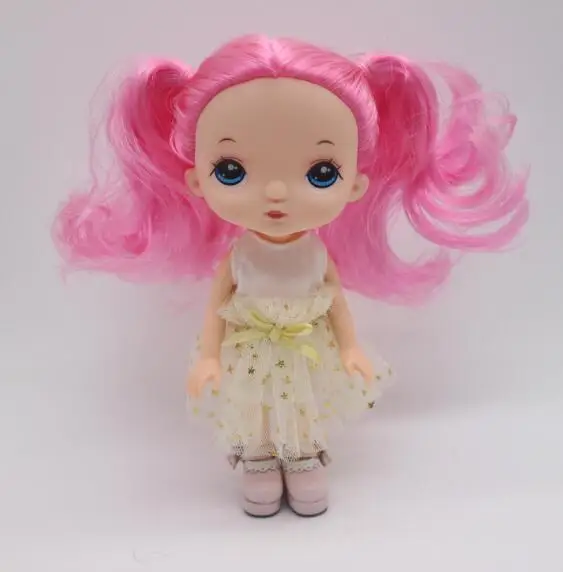 pink doll 2 16 см куклы как HOLA куклы, лицо может DIY Окрашенные 20190514-1 - Цвет: pink doll 2