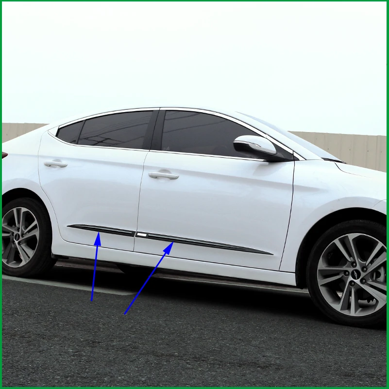 Автомобильные аксессуары для Hyundai Elantra AD Avante 2017 2018 Формовочная лента боковой