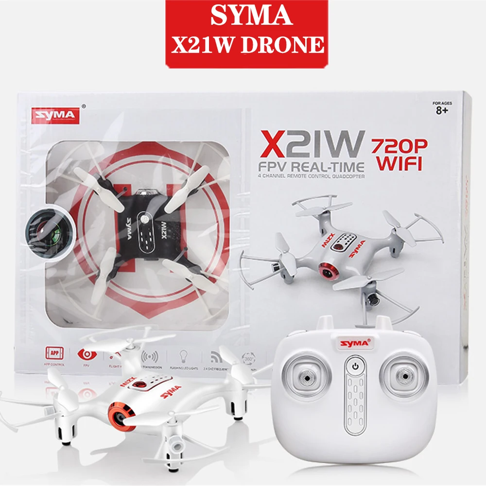 Фото SYMA X21W мини Дрон с 720P камерой WiFi в режиме реального времени Transi - купить