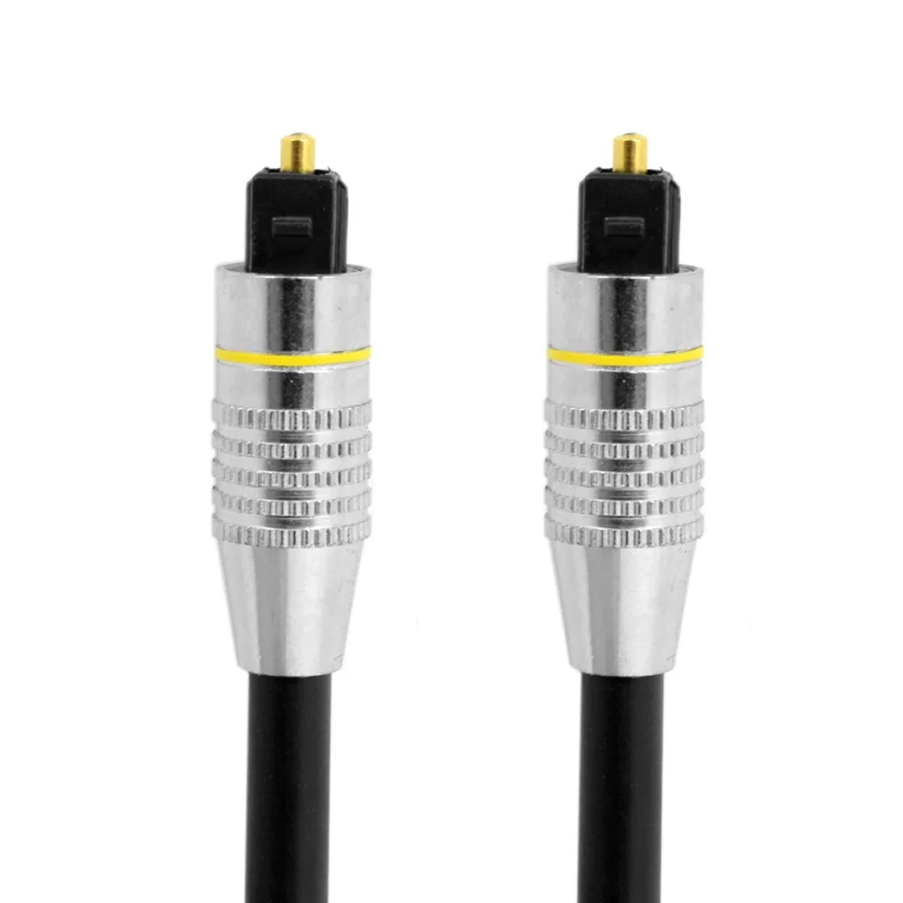 

Цифровой оптический аудио кабель Toshiba Toslink папа-Toslink папа аудио кабель 1 м золотой разъем