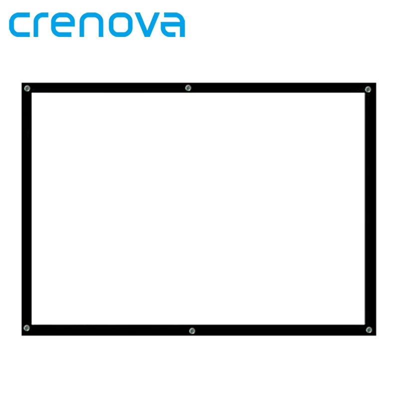 Экран для проектора CRENOVA A76 наружный из белой ткани с поддержкой домашнего