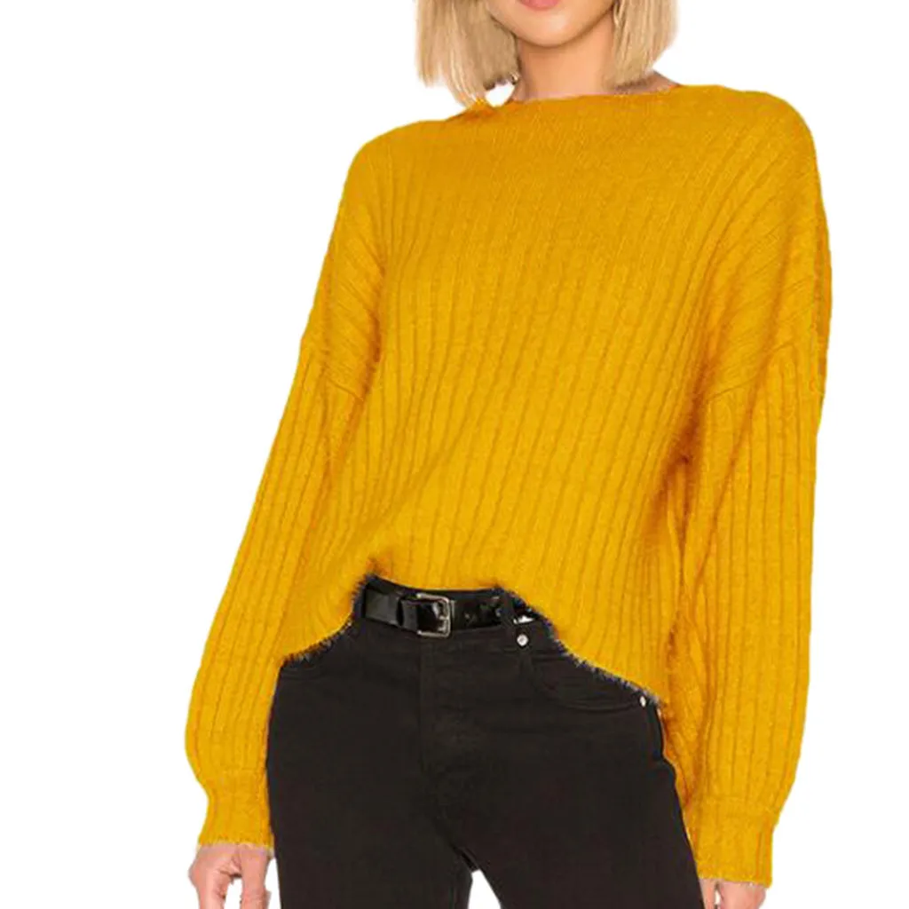JAYCOSIN свитер mujer invierno 2019 Женский Повседневный длинный рукав Весна Осень