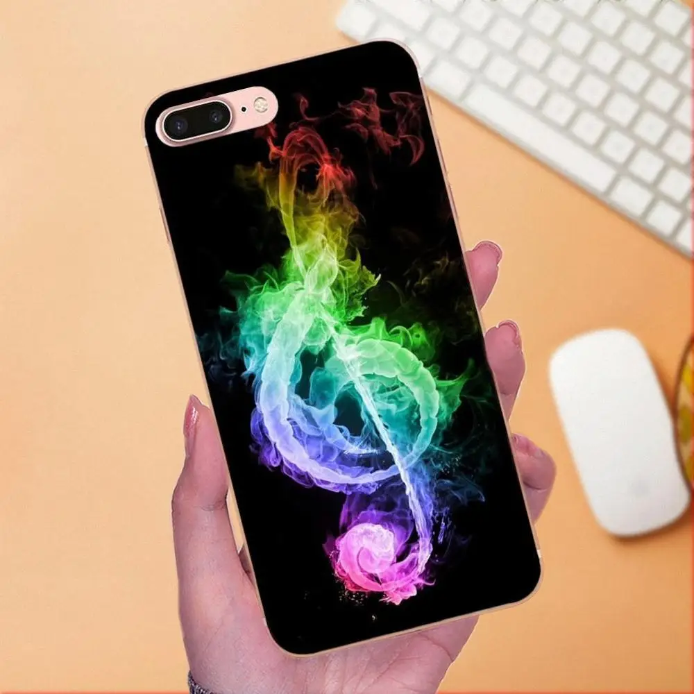 Love Music Note Piano Umbrella TPU телефон для Huawei Honor 4C 5A 5C 5X 6 6C 6A 6X 7 7X 8 9 V8 V10 Y3II Y5II Y6II G8 P7 Play