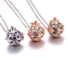 Ожерелье с подвеской в виде парфюмерного диффузора, для мужчин и женщин, медальоны для ароматерапии