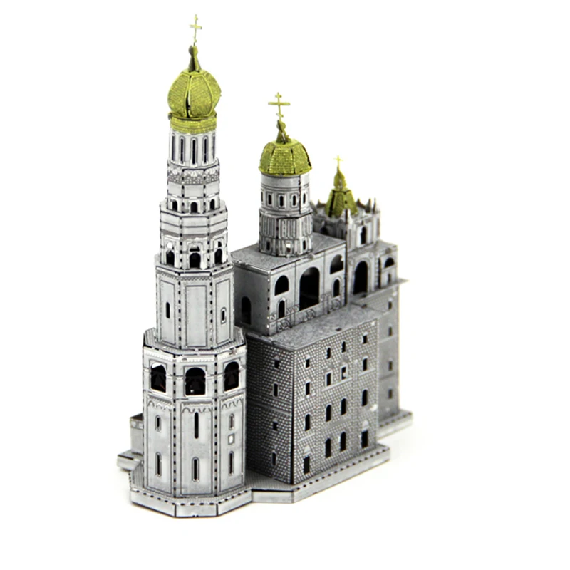 3D DIY металлическая головоломка Ivan Great Bell Tower лазерная резка пазлы лучшие подарки