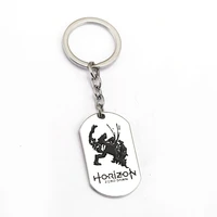 horizon zero dawn keychain metal alloy key chains new fashion horizon zero dawn key holder souvenirs for men gift