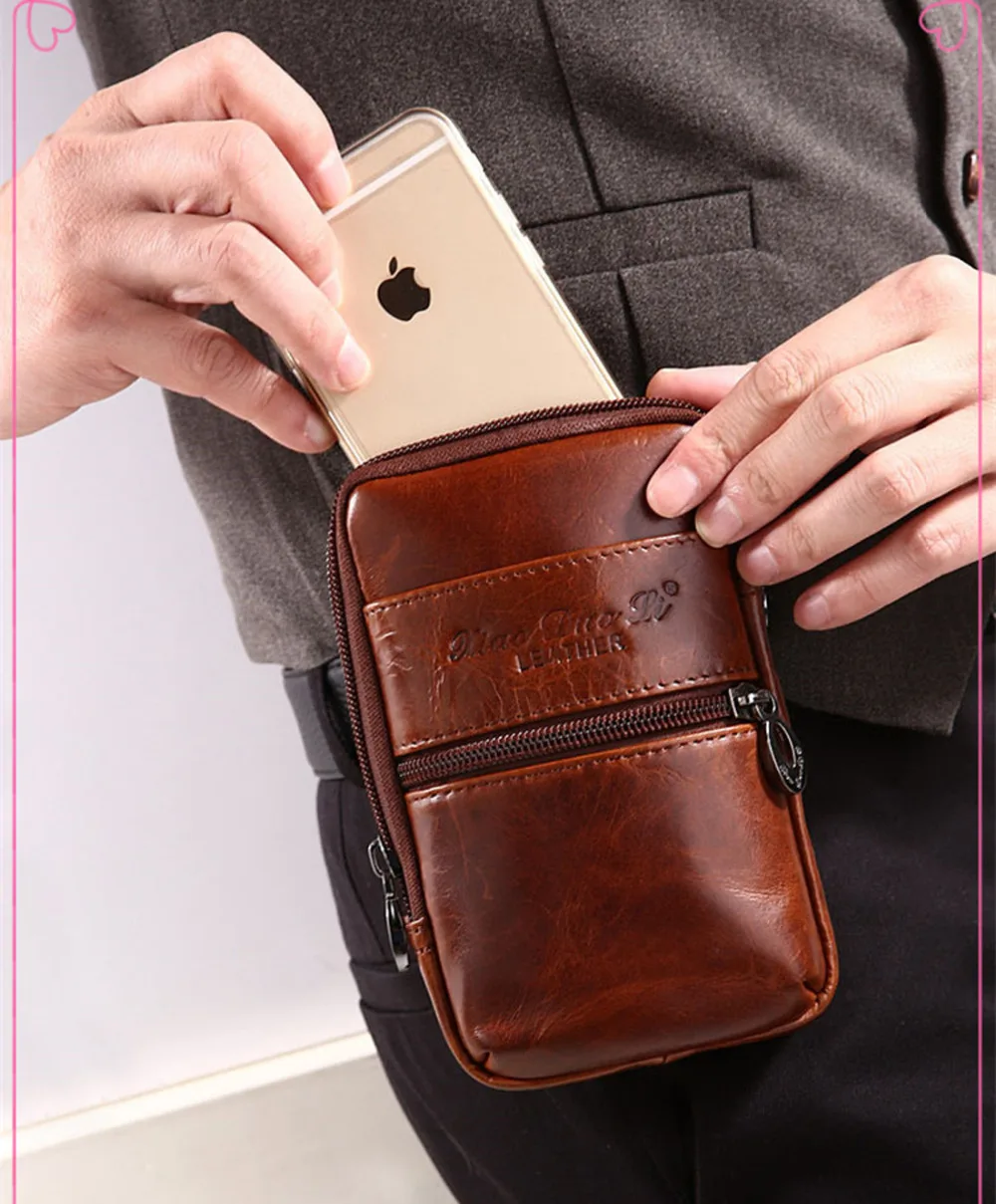 Высокого качества класса Люкс из натуральной кожи в стиле Хип Fanny поясная сумка