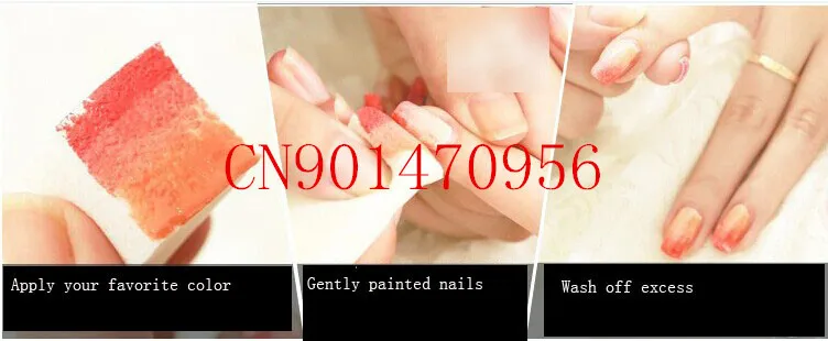 Nail tools nail polish Simple DIY Change color Sponge Creative Tools 8 pieces / set 54 sets | Красота и здоровье