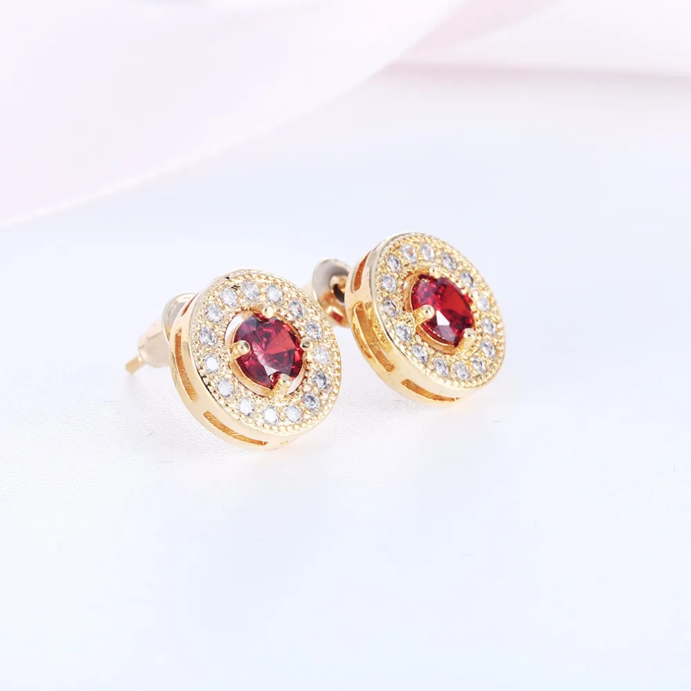 1 пара Новинка 2017 года Jewelry цвета: золотистый Серебристый покрытием большой