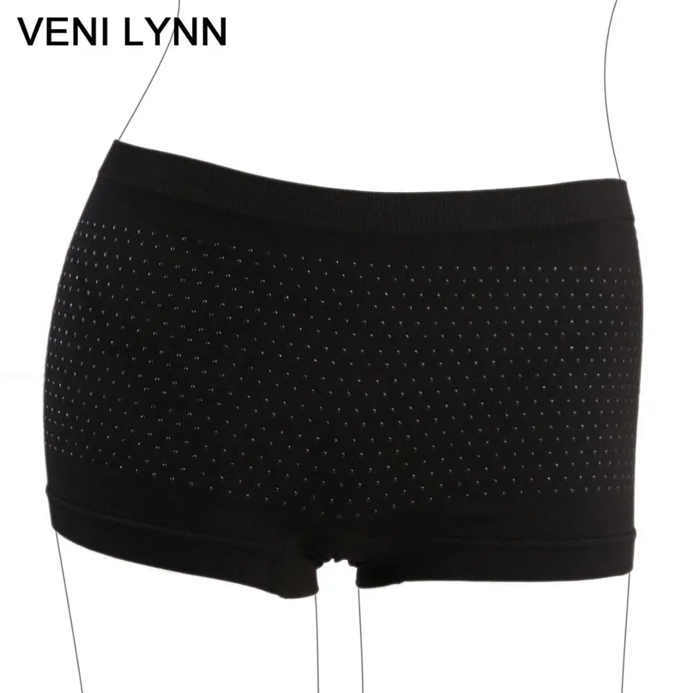 VENI LYNN Far Infrared Magnetic Panties Boyshort Low Waist Women Underwear Female Therapy Health Care Lingerie |