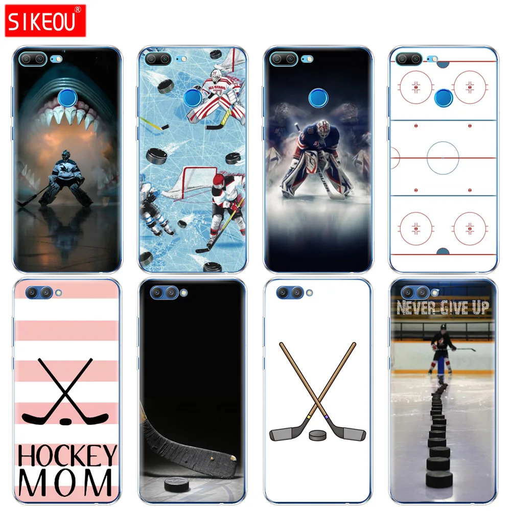 

Silicone Cover phone Case for Huawei Honor 10 V10 3c 4C 5c 5x 4A 6A 6C pro 6X 7X 6 7 8 9 LITE ice Hockey Rink sport Mom