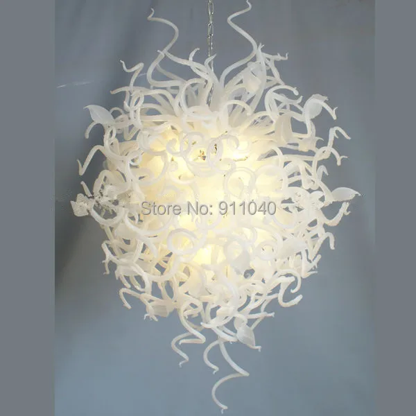 

Free Shipping 110/220v AC Led Pure White Glass Bedroom Art Lighting Fixtures Hotels