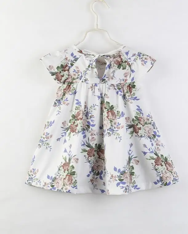 Новорожденный малыш Платье для девочек летнее платье с цветочным рисунком